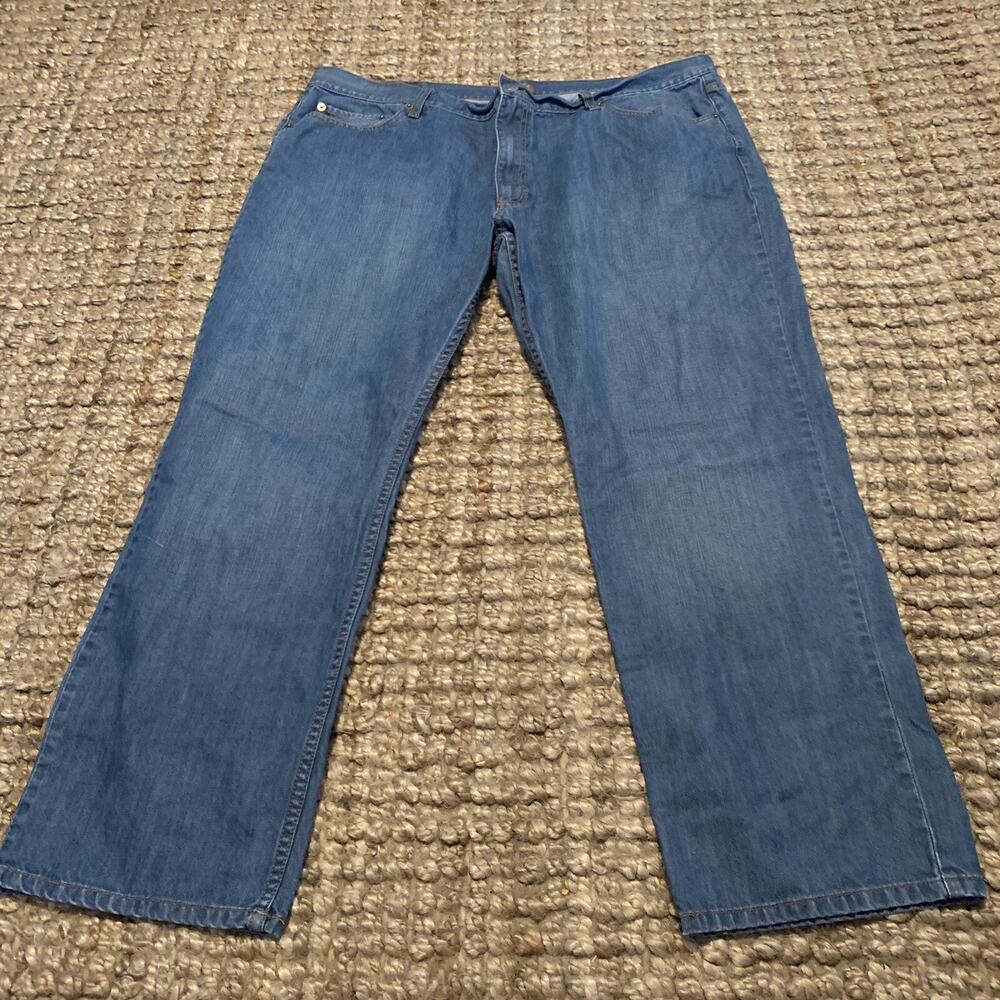 Blue Pronto Uomo Jeans Mens 46x32 Straight Leg Medium Wash Blue Denim